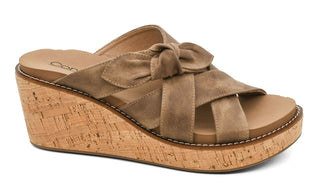 CORKYS BOWDACIOUS WEDGE - TAN OIL