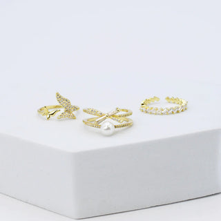 Butterfly Pearl Ring