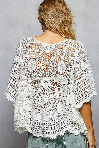 POL Crochet Lace Boho Top – Effortless, Airy & Eye-Catching