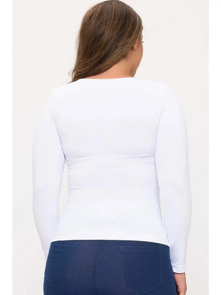 Yelete Seamless Round Neck Long Sleeve