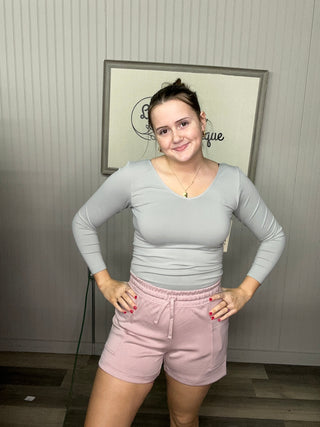 Rae Mode Shorts - Mauve