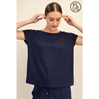 Rae Mode Modal Basic Boat Neck Top