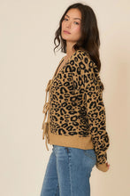 Load image into Gallery viewer, Cozy Co Animal Print Front Tie Soft Knit Cardigan – Statement Layer
