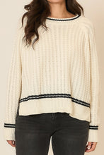 Load image into Gallery viewer, Cozy Co Soft Cable Knit Oversize Sweater – Wool Blend
