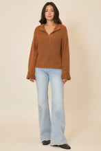 Load image into Gallery viewer, Cozy Co High Neck Zip-Up Ribbed Knit Sweater – Acrylic Cotton Blend
