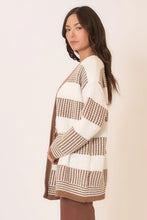 Load image into Gallery viewer, Cozy Co Color Block Knit Open Cardigan
