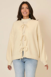 Cozy Co Tie Closure Soft Knit Cardigan – Viscose Blend