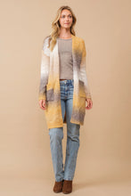 Load image into Gallery viewer, Cozy Co Ombre Brushed Yarn Knit Open Cardigan
