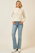 Load image into Gallery viewer, Cozy Co Brushed Rib Mock Neck Long Sleeve Top – Soft Stretch Blend
