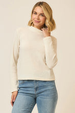 Load image into Gallery viewer, Cozy Co Brushed Rib Mock Neck Long Sleeve Top – Soft Stretch Blend
