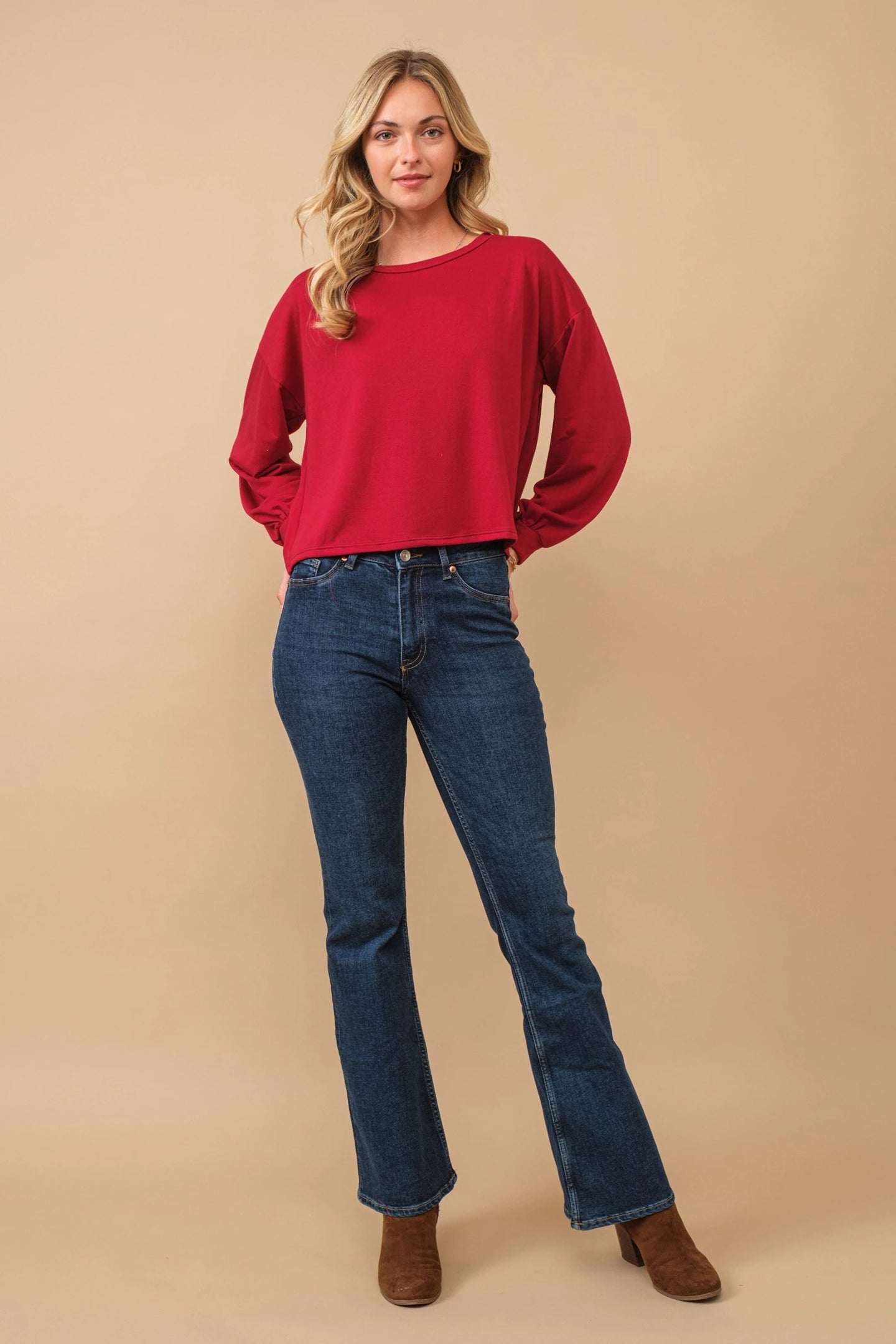 Cozy Co French Terry Pullover – Soft Stretch Blend