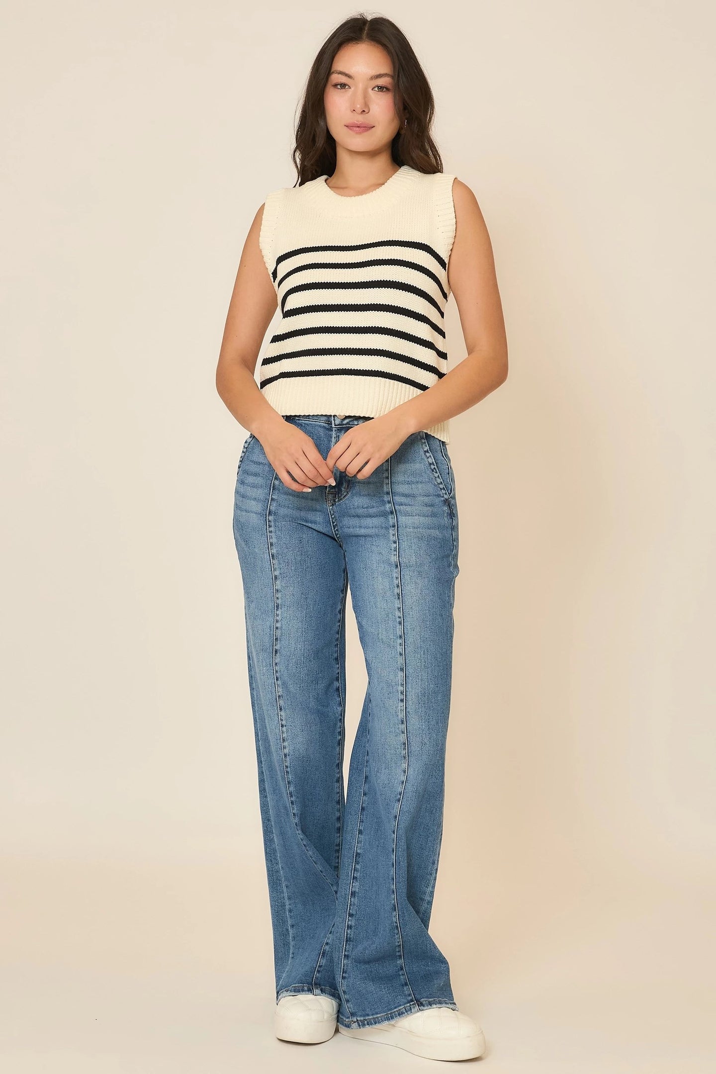 Cozy Co Sleeveless Knit Top – Lightweight Layering Essential
