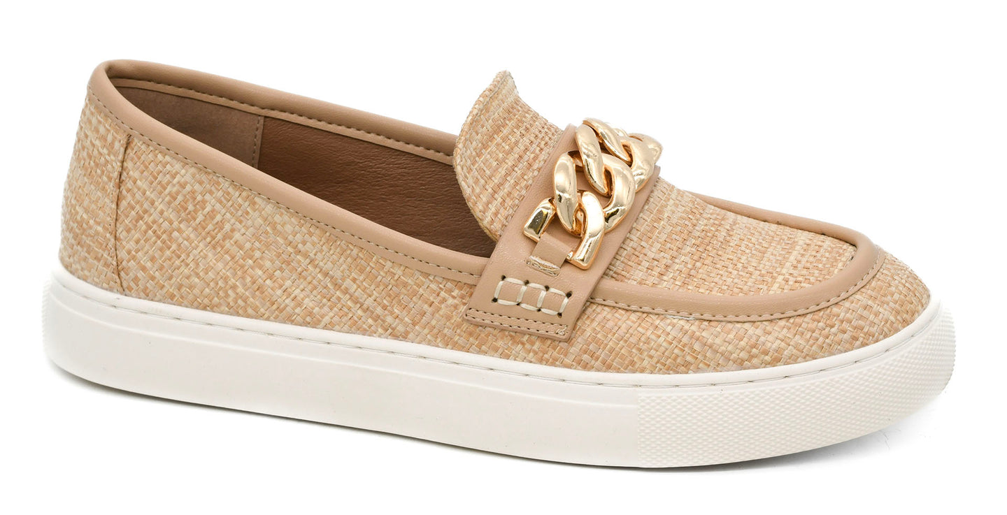 CORKYS Chain Reaction Loafer- Raffia