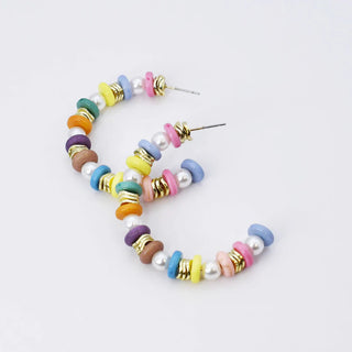 Treasure Jewels - Chic Color Hoop Earrings