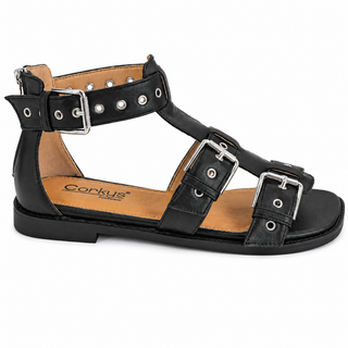 Corky's - Glad You Made It -Black Buckle Sandal