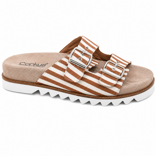 Corkys Footwear - Dash -Tan Natural Stripe