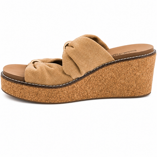 Corkys Footwear Miss Understood - Camel Faux Suede