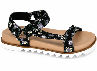 Corkys Give It A Go Sandal - Black Floral