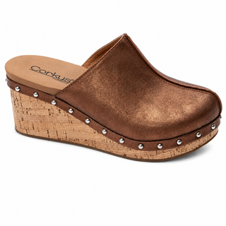 Corkys Marley Studded Clog - Antique Bronze
