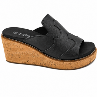 Corkys Neon Moon Wedge - Black