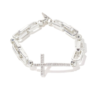 Cross Chain Single Bracelet