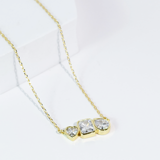 Treasure Jewels - Crystal Love Trio Necklace