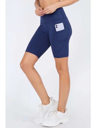 Yelete- Buttery Soft Biker Shorts with Pockets 8in Inseam