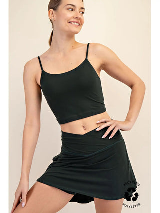 Rae Mode Butter Basic Cropped Camisole (Brami) | Recycled Performance Fabric - Regency Green