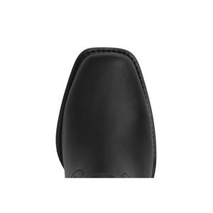 MIA Shoes Dagny Boot – Black Square Toe Ankle Boot with Block Heel