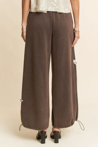 Davi & Dani Denim Star Patchwork Elastic Waistband Pants