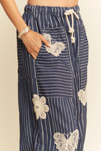 Load image into Gallery viewer, Davi &amp; Dani Lightweight Soft Denim Stripe Wide Barrel Pants | Women’s Relaxed Fit
