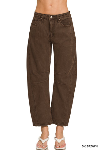 Zenana - Dark Brown Denim Jeans