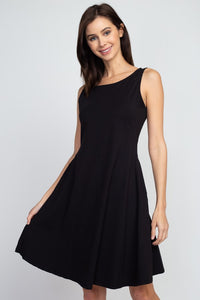 Array Yelete Sleeveless Comb-Cotton A-Line Dress with Pockets