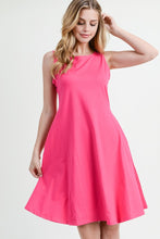 Load image into Gallery viewer, Array Yelete Sleeveless Comb-Cotton A-Line Dress with Pockets
