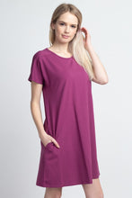 Load image into Gallery viewer, Array Yelete Short Sleeve Cut Out Back Dress with Pockets
