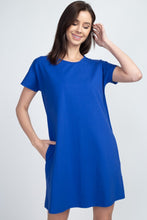 Load image into Gallery viewer, Array Yelete Short Sleeve Cut Out Back Dress with Pockets
