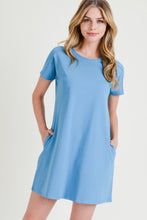 Load image into Gallery viewer, Array Yelete Short Sleeve Cut Out Back Dress with Pockets
