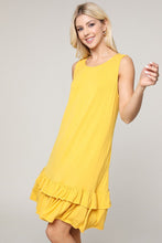 Load image into Gallery viewer, Array Yelete Sleeveless Ruffle Dress with Pockets
