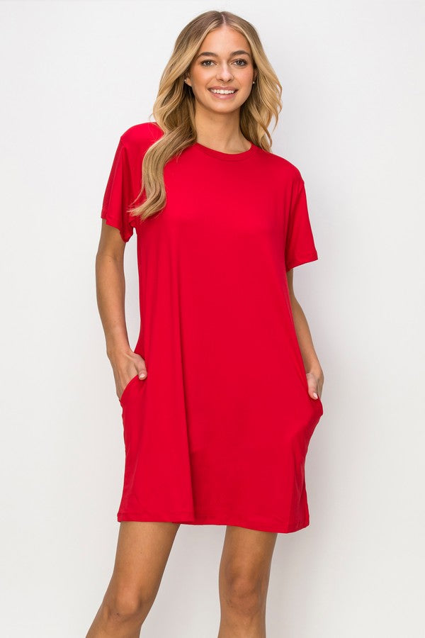 Array Yelete On The Go T- Shirt Dress With Pockets