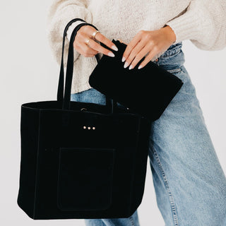 Dawn Suede Carryall Tote