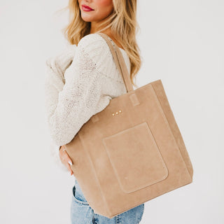 Dawn Suede Carryall Tote