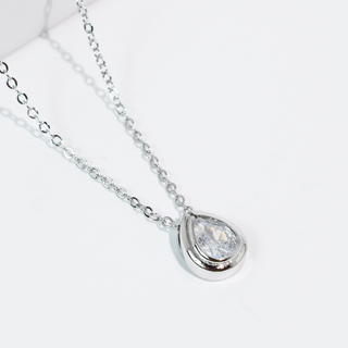 Treasure Jewels - Drop of Love Necklace Silver