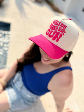 Load image into Gallery viewer, April26 Array - Judson - "Girls Just Wanna Have Sun" Embroidered Two Tone Baseball Cap
