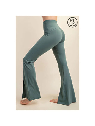 Rae Mode Recycled Butter Front Slit Legging Fern Forest