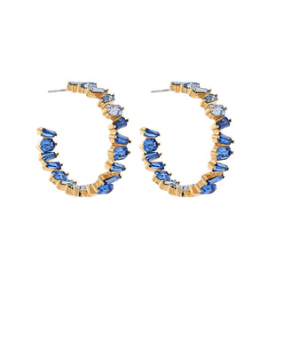 40mm Rectangle Bead Open Hoops