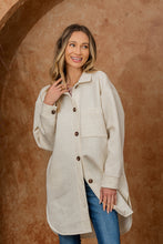 Load image into Gallery viewer, Sew In Love Button Up Oversized Fleece Shacket
