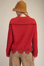 Load image into Gallery viewer, Easel Laced Up Front Sweater
