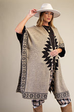 Load image into Gallery viewer, Easel Ethnic Pattern Sweater Cardigan
