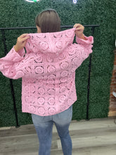 Load image into Gallery viewer, POL V-Neck Long Sleeve Crochet Cardigan
