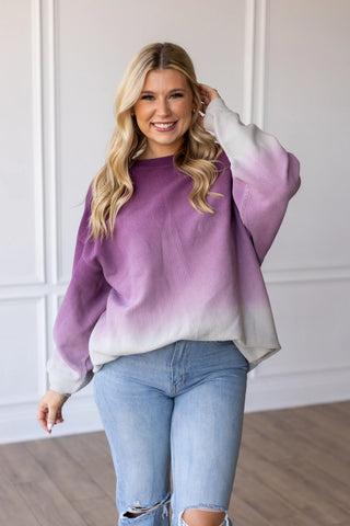 MOONRYDER Dip Dyed Corded Crew